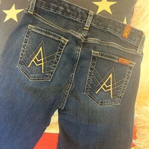 Vintage Seven for All Mankind Jeans-Gold A-Pocket, b (air) denim